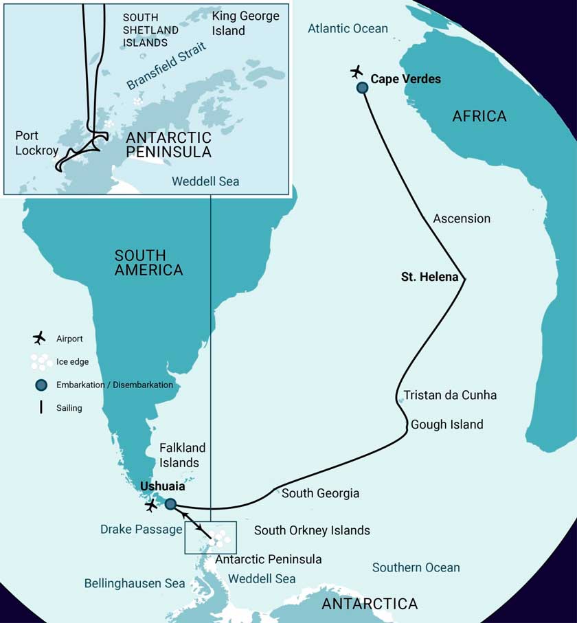  Odisea en el Océano Atlántico & Antártida en el M/V Hondius