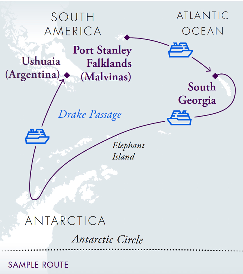  Islas Malvinas, Isla Georgia del Sur & Antártida de Puerto Stanley (Islas Malvinas) <br>M/V Magellan Explorer